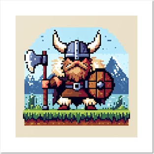 Olaf Viking Pixel Posters and Art